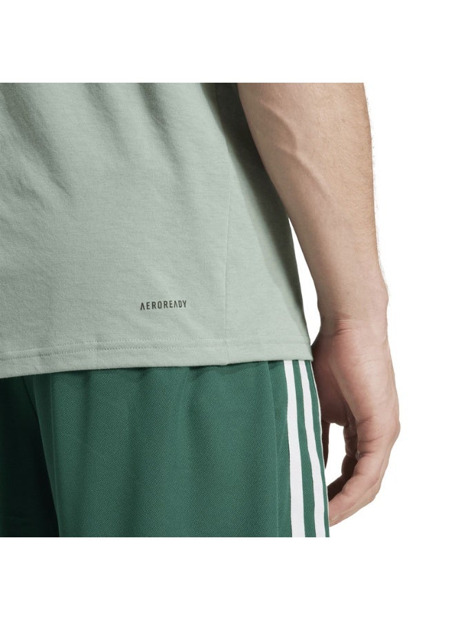 Adidas Train Essentials Feelready Logo Training Men Graphic T-Shirt - Image 3