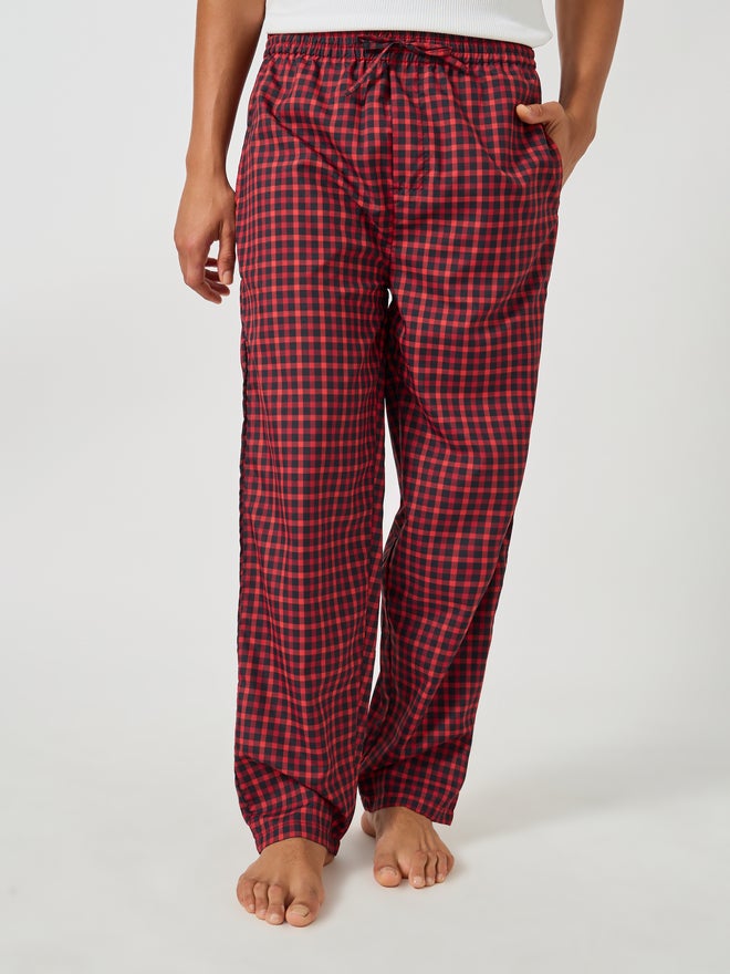 Styli Styli Unwind Checked Woven Straight Pyjama with Drawcord  - Image 1