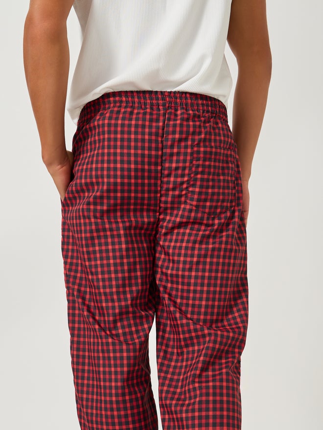 Styli Styli Unwind Checked Woven Straight Pyjama with Drawcord  - Image 4
