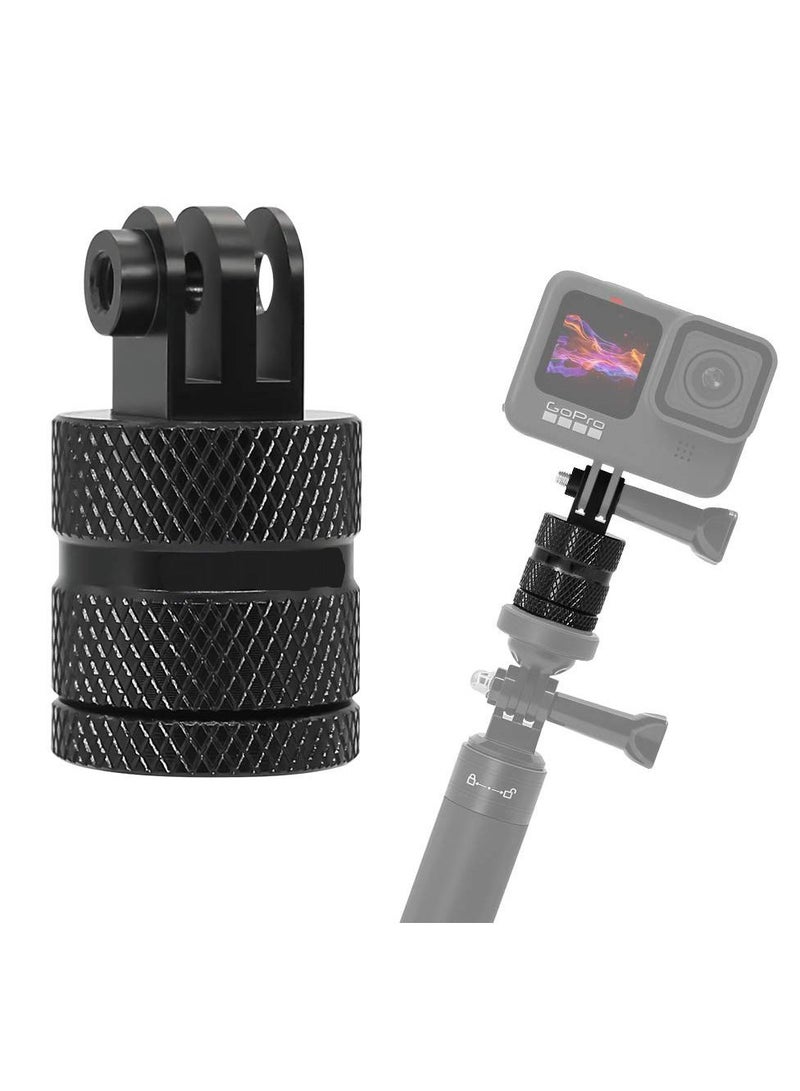 KASTWAVE 1/4 Inch Interface Camera Mount Phone Mount 360 Degree Swivel Tripod Mount Adapter Mounting Kit for Gopro Hero 9/8/7/6/5, Little Art 4k and Other Standard 1/4 Accessories - Image 1