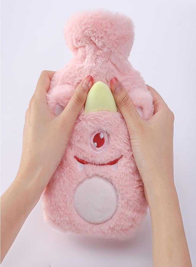 FYCAN 500ML Cartoon Portable Plush Hot Water Bottle With Soft Cover For Girls Cute Hand Warmer Hot Water Bags - Image 2