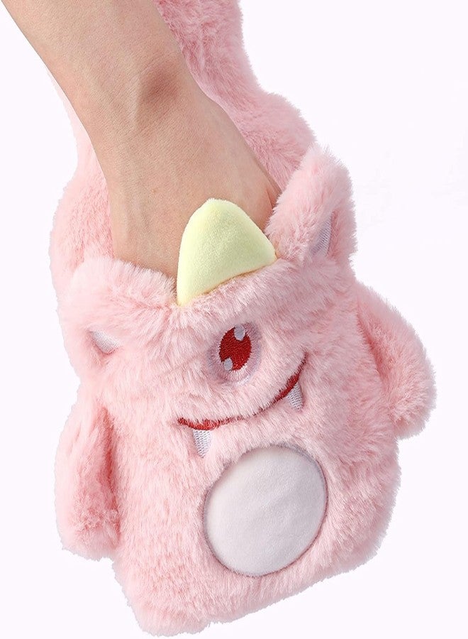 FYCAN 500ML Cartoon Portable Plush Hot Water Bottle With Soft Cover For Girls Cute Hand Warmer Hot Water Bags - Image 4