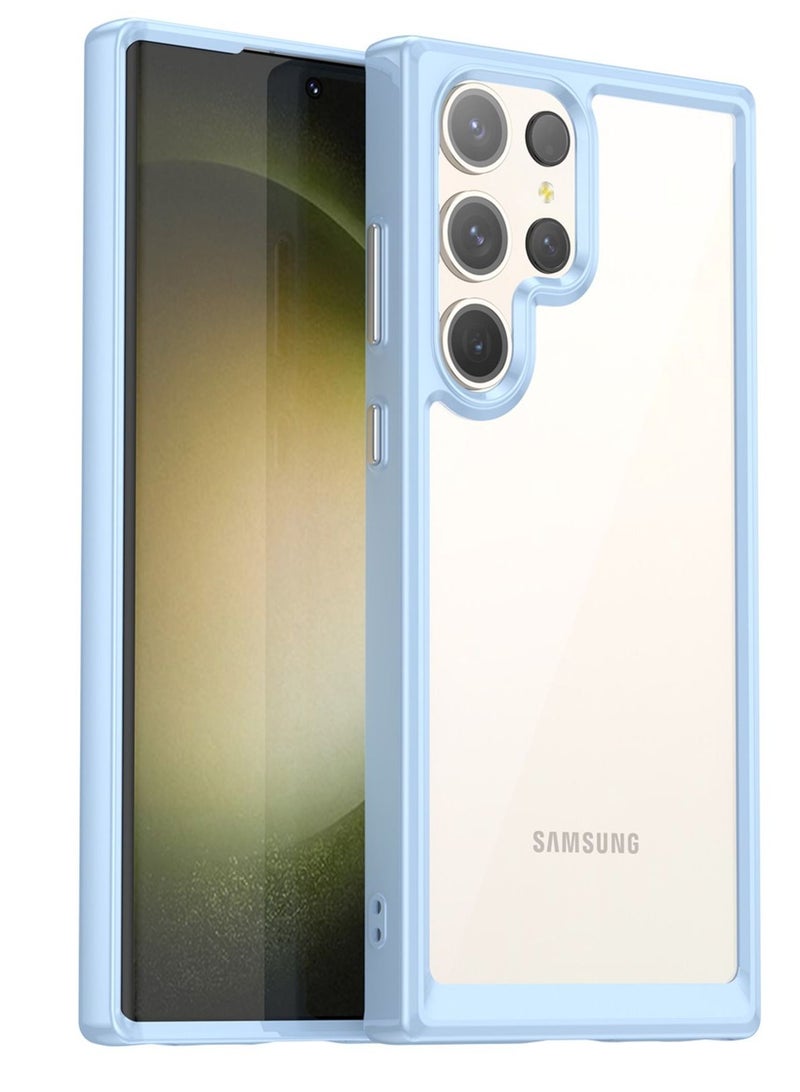 vesus Shockproof Slim Lightweight Crystal Hybrid Bumper Clear Cover for Samsung Galaxy S23 Ultra - Image 1