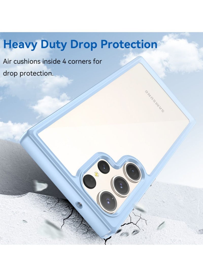 vesus Shockproof Slim Lightweight Crystal Hybrid Bumper Clear Cover for Samsung Galaxy S23 Ultra - Image 3