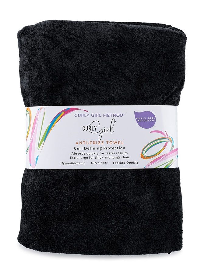 Curly Girl , Curly Hair, Microfiber Hair Towel, Large Microfiber Towel, 22" x 39", Hair Towels for Women, Anti Frizz, Super Absorbent - Image 1