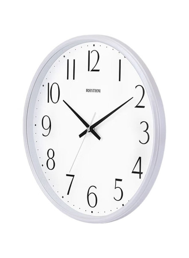 Rhythm Silent Living Room Wall Clock, Modern Minimalist Creative Wall Clock, Bedroom Wall Clock, 32Cm White Cmg529Xc03 - Image 2