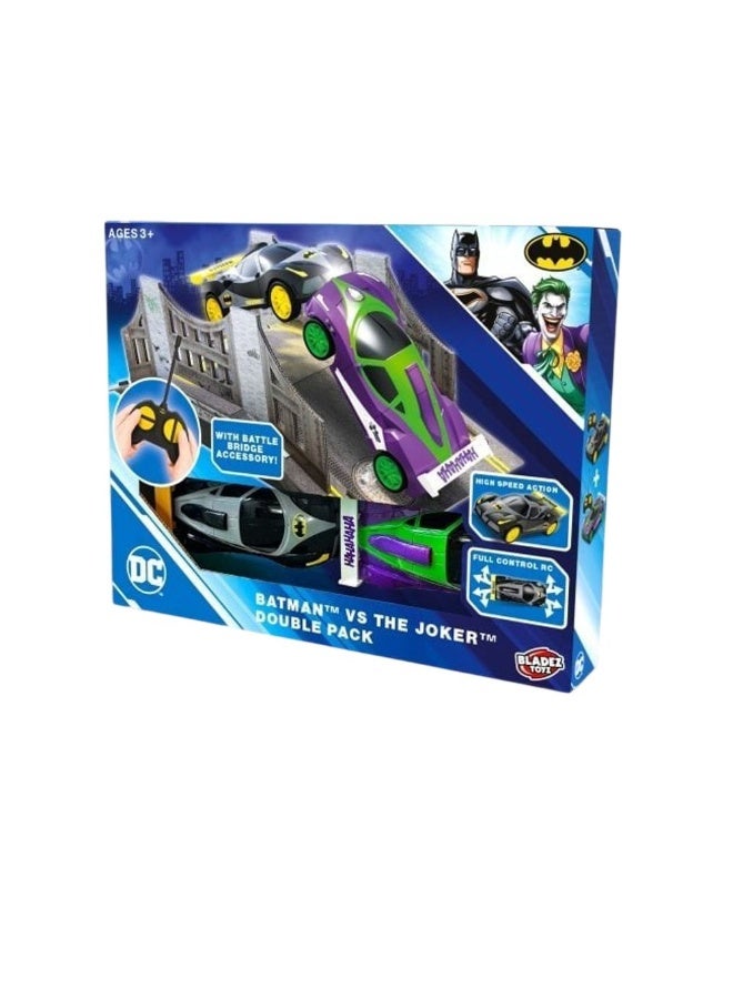 Bladez Toyz Dc Batman Batman Vs The Joker Double Pack Rc Cars Playset (1:28) - Image 1