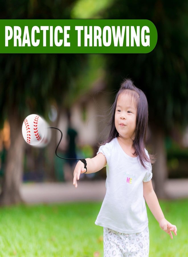 Playbees Reactive Practice Baseballs on Elastic Cord Perfect for Training, Fun Outdoor Activities for Spring Training, Fun Outdoor Activity for Kids, Boy or Girl, Party Favor (12 Pack) - Image 3