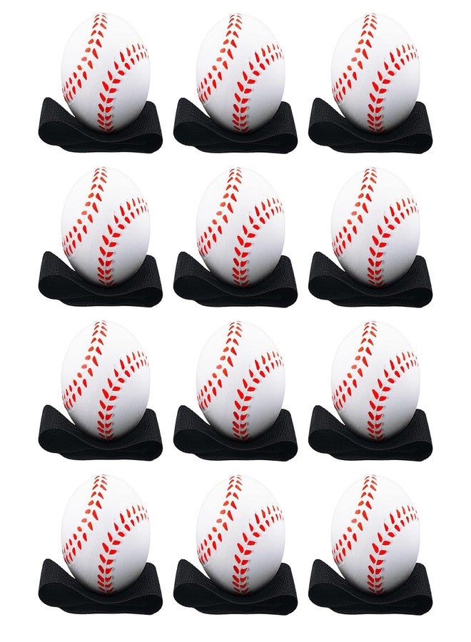 Playbees Reactive Practice Baseballs on Elastic Cord Perfect for Training, Fun Outdoor Activities for Spring Training, Fun Outdoor Activity for Kids, Boy or Girl, Party Favor (12 Pack) - Image 1