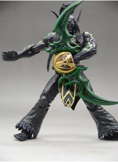 General 7-inch Heroes of the Storm World of Warcraft Demon Form Black Illidan character model desktop decoration collection decoration gift for family and friends  - Image 2
