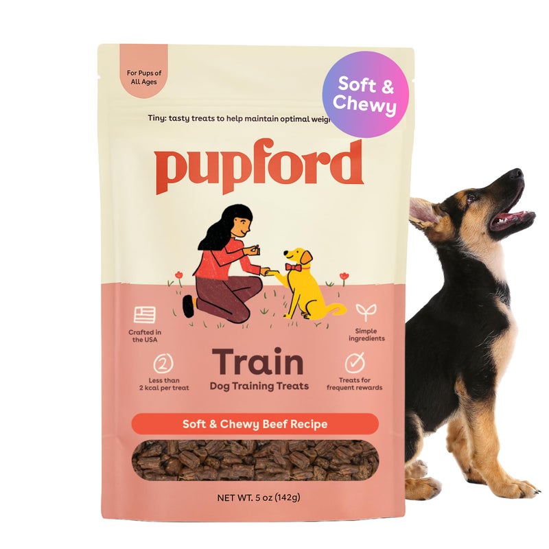 Pupford Soft & Chewy Training Treats for Dogs & Puppies (Beef, 5 oz) - Image 1