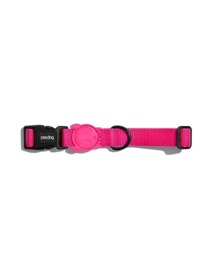 Zee.Dog Pink LED Collar Small | Soft, Adjustable & Illuminated - Image 1