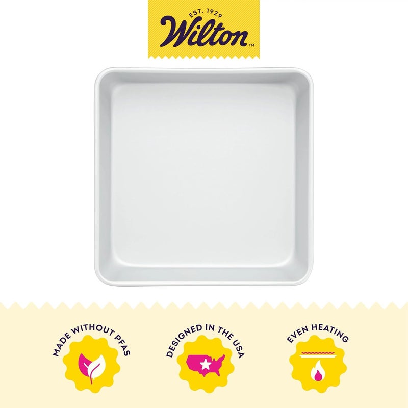 Wilton Performance Aluminum Square Cake and Brownie Pan 8Inch Silver - Image 3