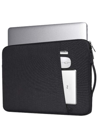14 Inch Laptop Sleeve Case for Dell Latitude 14/Inspiron 14, Acer HP Lenovo ASUS Chromebook 14/ HP Stream 14/ ASUS ZenBook VivoBook 14/ IdeaPad 3 Computer Notebook Bag(Black)