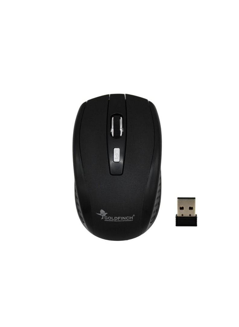 Goldfinch wireless mouse for laptop and desktop compatible with windows and mac computers for office and personal use Black Goldfinch  - Image 1