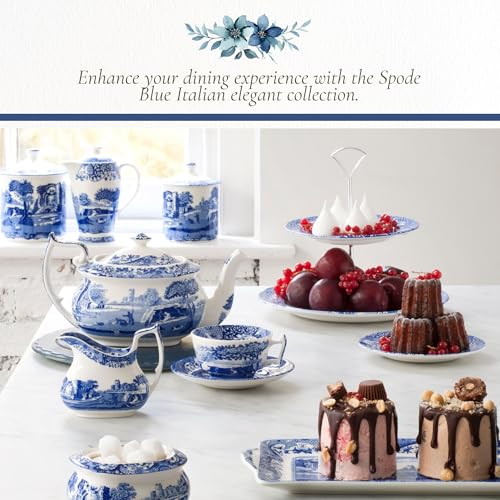 Spode Blue Italian 5-Inch Dip Dish - Porcelain Appetizer Bowl with Traditional Oriental Pattern, Blue & White Accent - Tableware for Serving Sauces, Tapas, Small Bites - Great for Gifting & Parties - Image 5