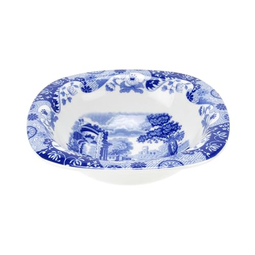 Spode Blue Italian 5-Inch Dip Dish - Porcelain Appetizer Bowl with Traditional Oriental Pattern, Blue & White Accent - Tableware for Serving Sauces, Tapas, Small Bites - Great for Gifting & Parties - Image 1