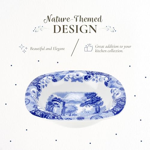 Spode Blue Italian 5-Inch Dip Dish - Porcelain Appetizer Bowl with Traditional Oriental Pattern, Blue & White Accent - Tableware for Serving Sauces, Tapas, Small Bites - Great for Gifting & Parties - Image 3