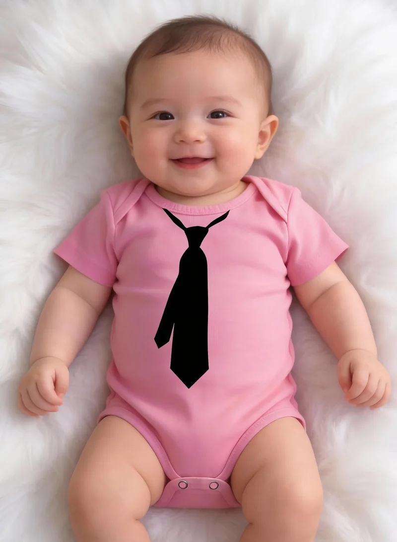 فنكار بودي أطفال وردي بطبعة ربطة عنق من Funkaar