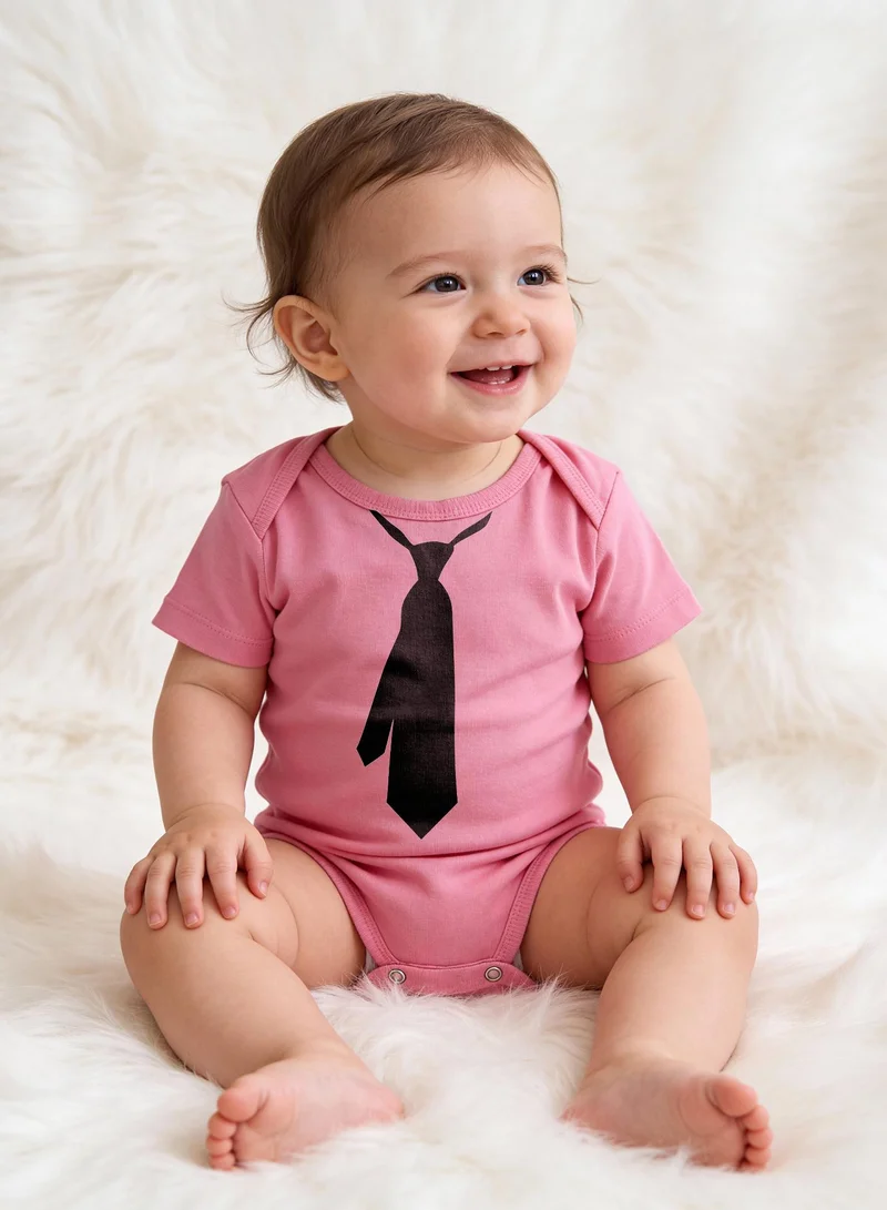 فنكار بودي أطفال وردي بطبعة ربطة عنق من Funkaar