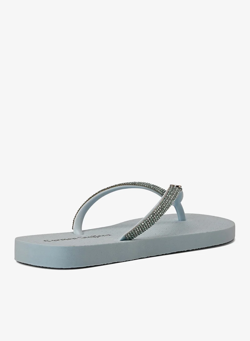 Carmen Steffens Baby Blue Flip-Flops