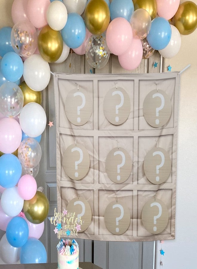 Senfaro Gender Reveal Tic Tac Toe Board Game, Gender Reveal Games Tic-Tac-Toe for He or She, Baby Gender Reveal Ideas Party Supplies, Boy Girl Sign, Baby Shower Gender Reveal Decoration kit - Image 5