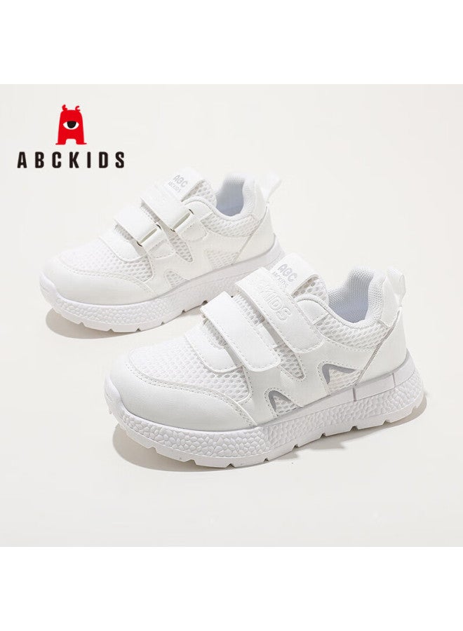 Abc Kids Children's Shoes Fashion White Shoes Boys And Girls Sports Shoes Campus Casual Shoes 3086py White 35 - Image 2