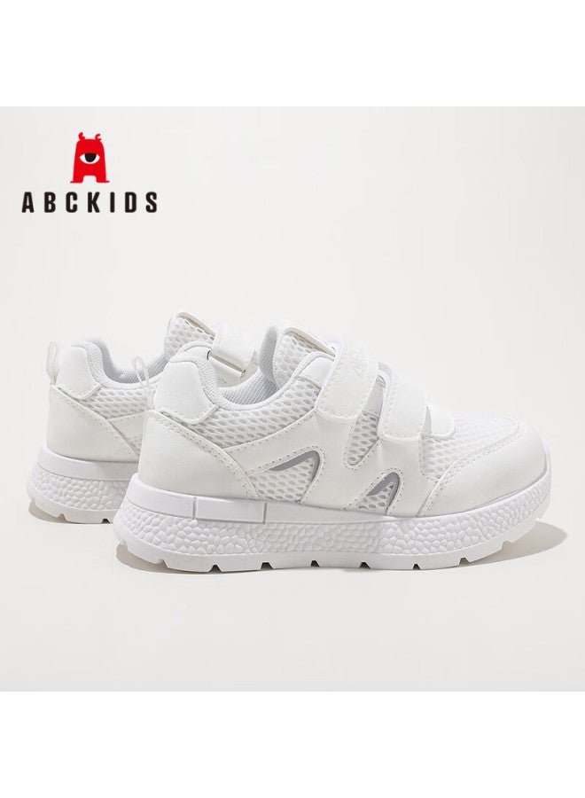 Abc Kids Children's Shoes Fashion White Shoes Boys And Girls Sports Shoes Campus Casual Shoes 3086py White 35 - Image 5
