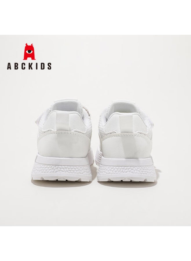 Abc Kids Children's Shoes Fashion White Shoes Boys And Girls Sports Shoes Campus Casual Shoes 3086py White 35 - Image 4