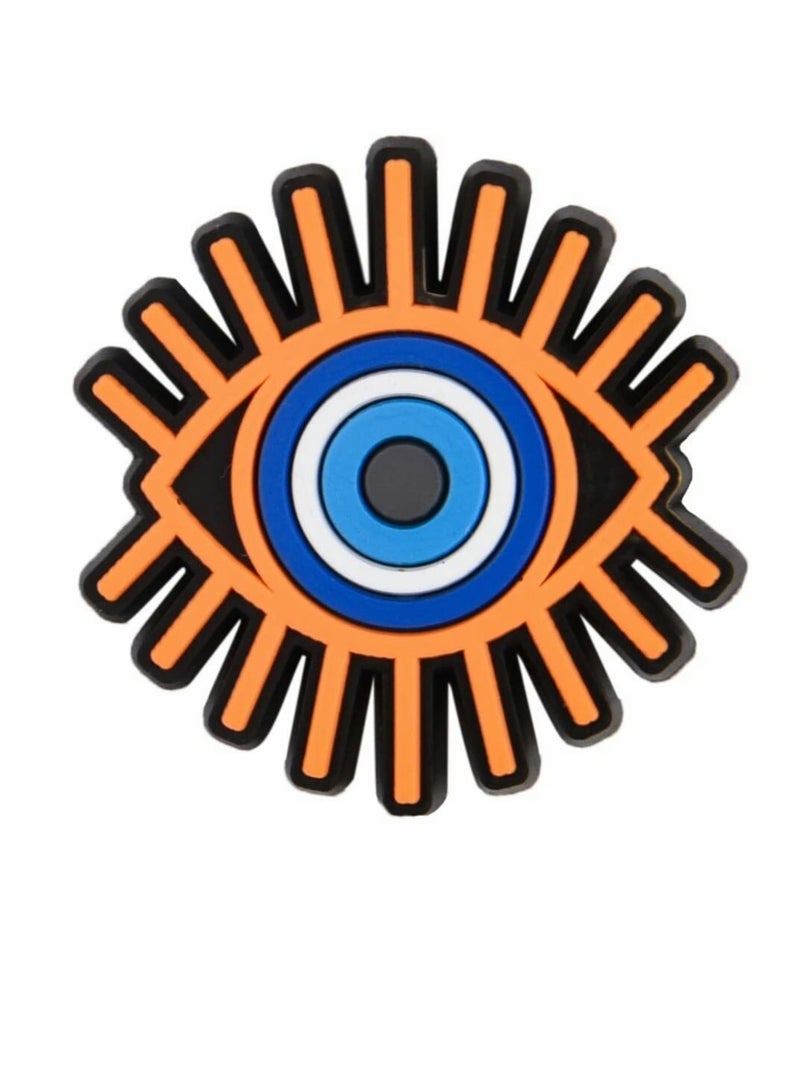 10 Pcs Evil Eye Shoe Charms, Cartoon Shoe Decoration Charms Accessories, Party Favors, Charms For Clog Wristband Sandals Bracelet, Birthday Party Keepsake - Image 3