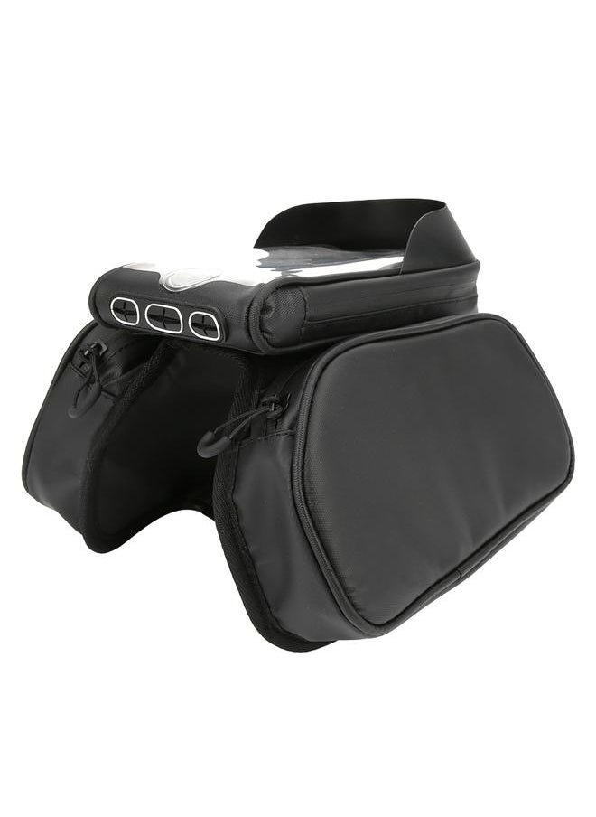 Thoraya Bicycle Upper Tube Bag Front Beam Pack Riding Cycling Equipment for Mountain Bicycleblack 1.5L  - Image 2