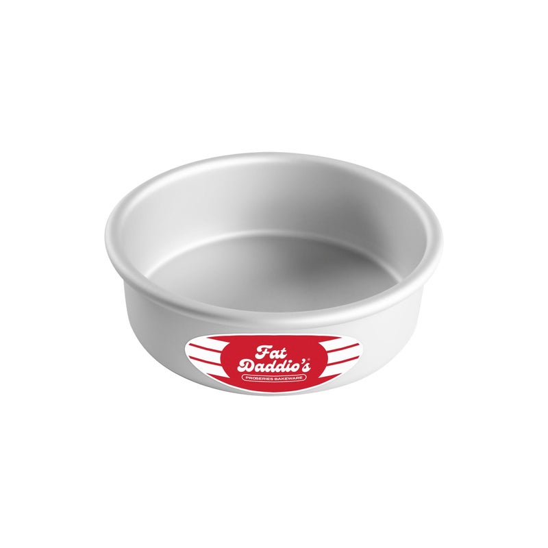 Fat Daddio's Fat Daddio's Round Cake Pan, 6 x 2 Inch, Silver  - Image 1
