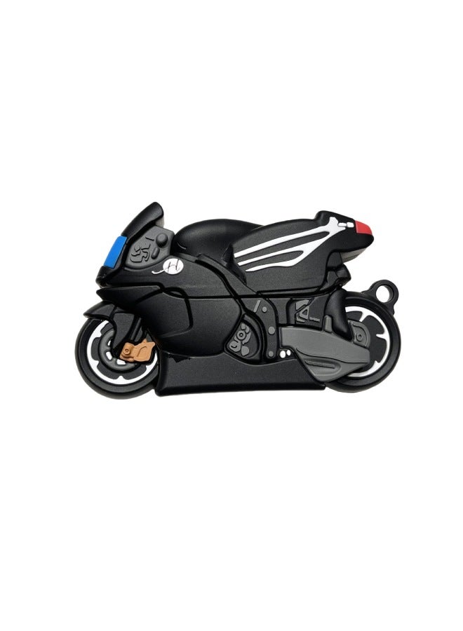 For XiaomiBuds5Pro Headset Protective Cover Cartoon Silicone Soft Case Creative Noise Reduction For XiaomiWireless Bluetooth-color:Silicone Soft Shell-motorcycle-Model:For XiaomiBuds 5 Pro (headphone Cover)  - Image 1