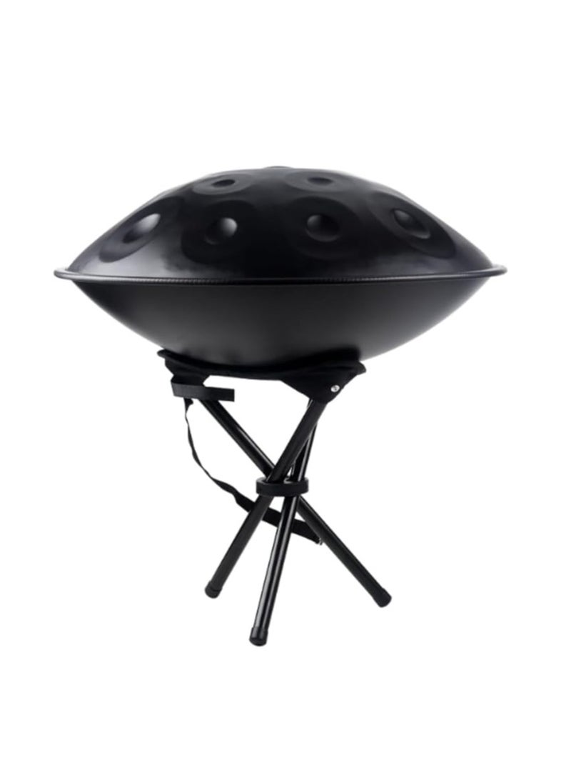 Megarya Professional Handpan D Minor 9 Notes Steel Tongue Drum, 22 Inch Steel Hand Drum, 432HZ, With Soft Handpan Bag, 2 Handpan Mallets, Handpan Stand, Cleaning Cloth and Belt - Colour Black  - Image 5