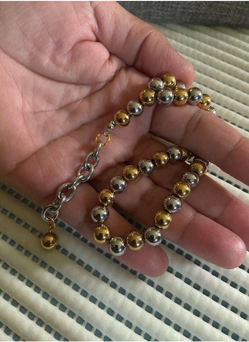 JewelryJo - High Quality Stainless Steel Prayer Beads For Men 35 Beads Size 8mm - Image 1