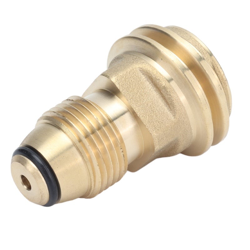 Propane Tank Adapter Solid Brass Material - Safe Airtight Connection POL To QCC1 Adapter for Gas Grill Cylinder, LP Tank Valve And Type1 Hose Use - Image 3