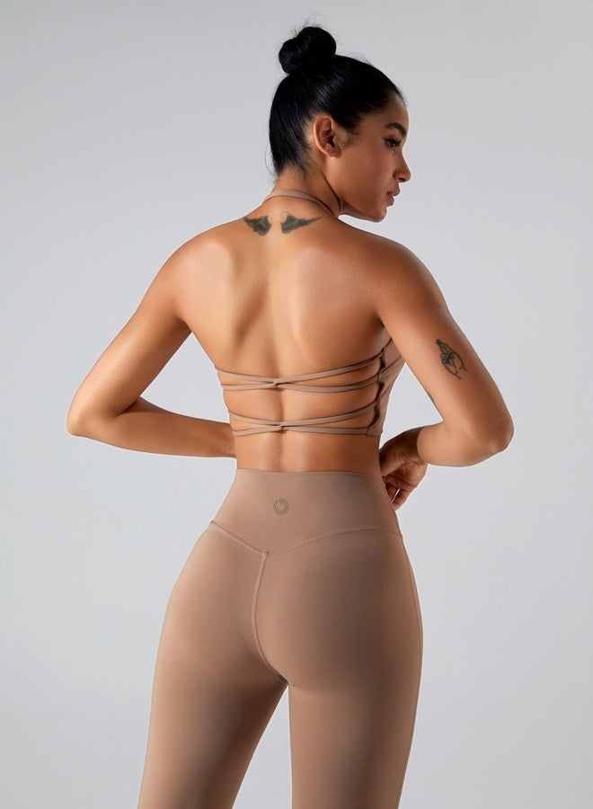 KAWN.YOGA Womens Striped Back Sleeveless Sports Bra  - Image 4