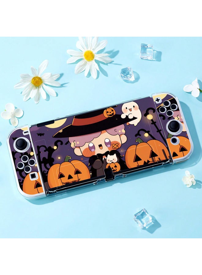 Nintendo Switch Protective Case Halloween Skull Nsoled Split Silicone Soft Handle Swich Hard Case 
