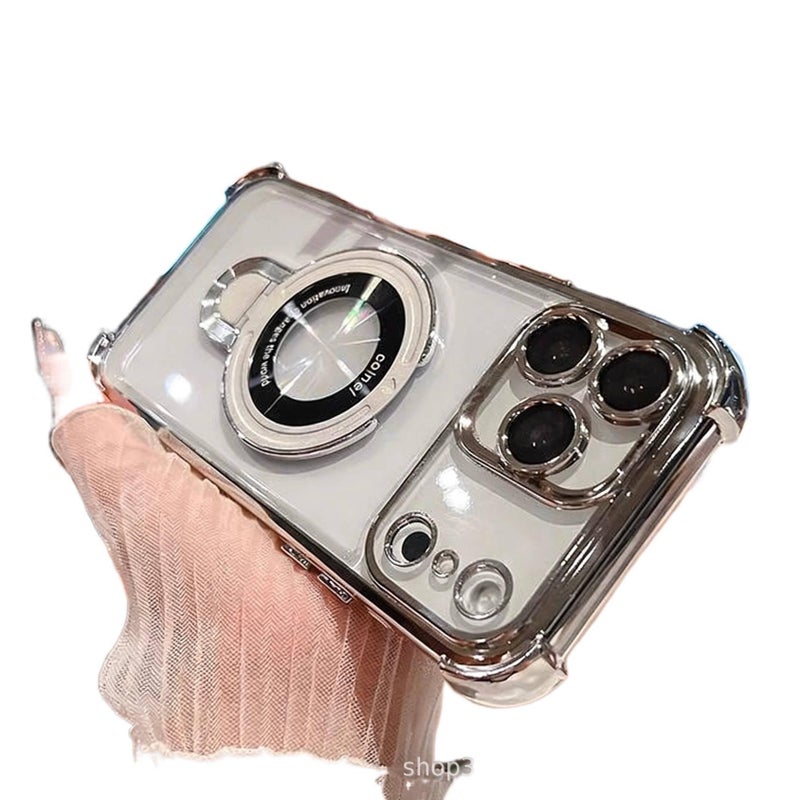 غطاء MagSafe | مقاوم للصدمات لـ iPhone 12 Pro Max | حماية من السقوط | Acrylic | شفاف - Image 2