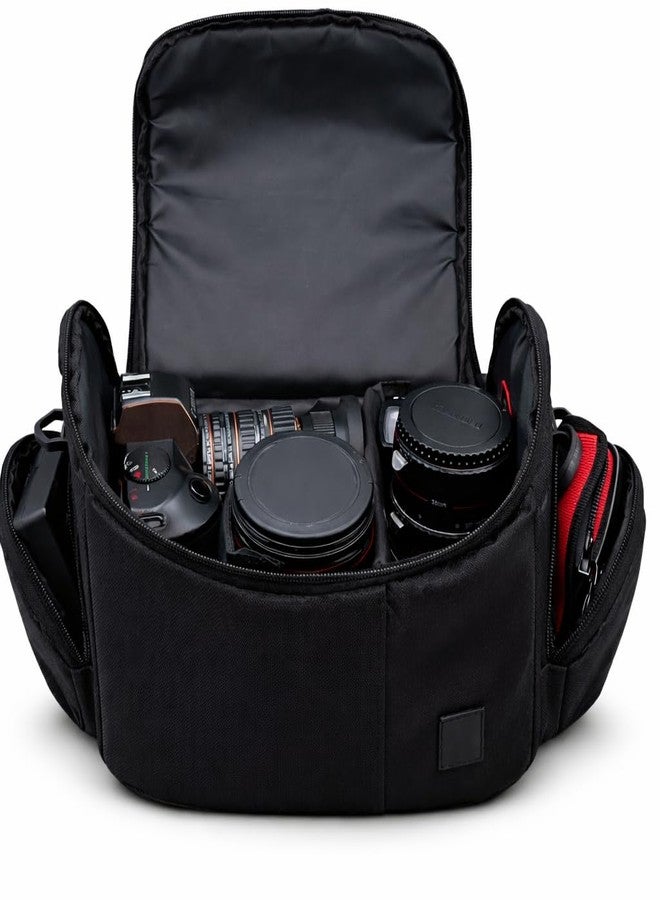 eCostConnection Deluxe Large Digital Camera/Video Padded Carrying Bag/Case for Nikon, Sony, Pentax, Olympus Panasonic, Samsung, and Canon DSLR Cameras & Microfiber Cloth - Image 1