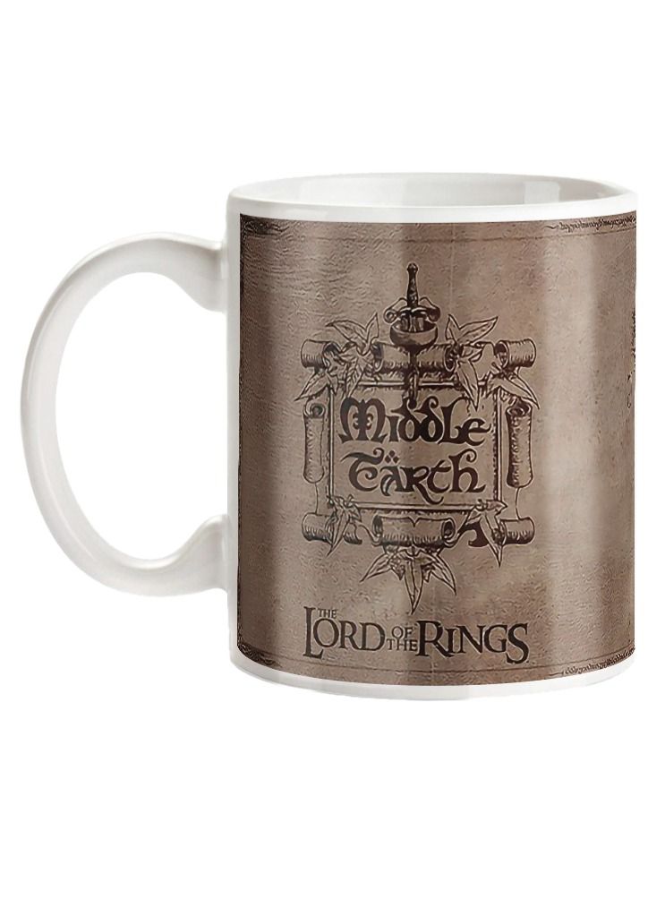 MEC The Of The Rings Middle Earth Wrap Around Design Printed Coffee Mug 11Oz - Image 1