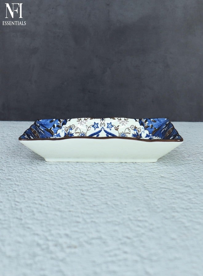 NFI essentials Ceramic Serving Platter 8inch, Ideal for Snacks, Appetizers, Salads and Noodles, Safe for the Microwave and Dishwasher (Multicolor) - Image 5