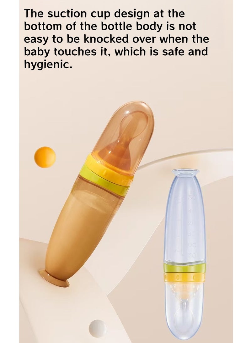 Akali Silicone Baby Feeding Bottle & Spoon Set - 1-Piece Design for Easy Feeding - Image 5