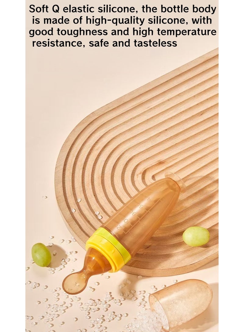 Akali Silicone Baby Feeding Bottle & Spoon Set - 1-Piece Design for Easy Feeding - Image 3