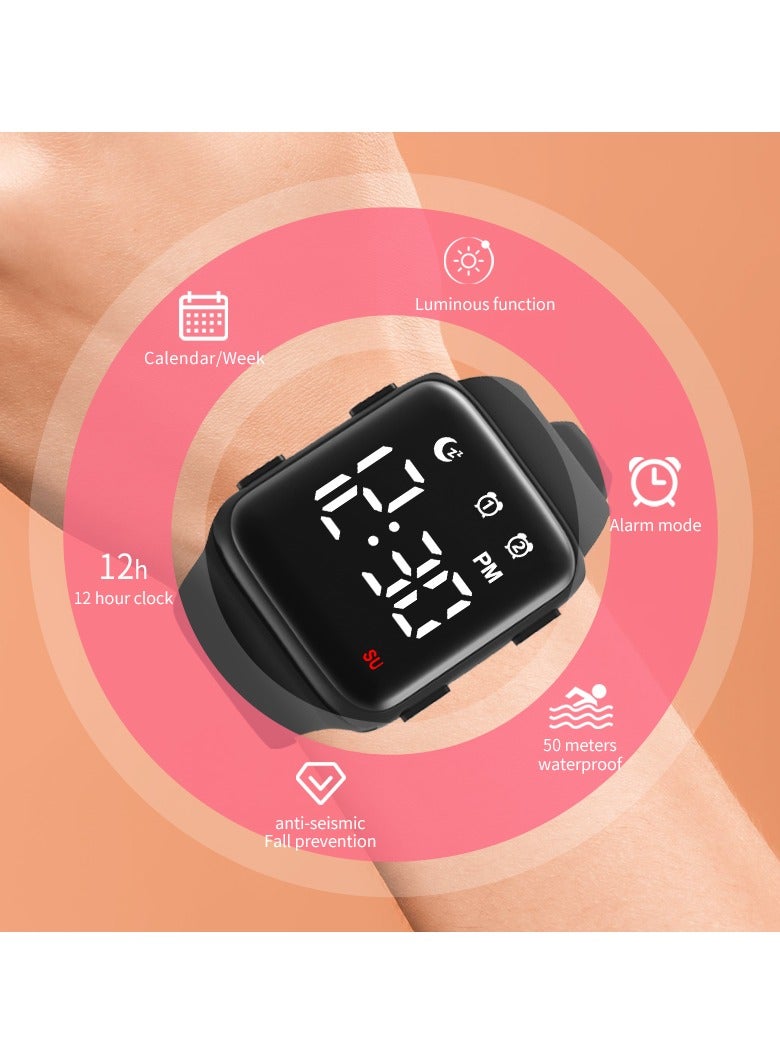 P10 Kids Watches for Girls Boys Digital Sport Watch with Step Counter Pedometer Vibration Alarm Clock, No App Waterproof Fitness Tracker Kids Watch Boys Girls Teens Students Ages 5-16  - Image 4