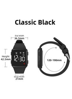 Generic Kids Watches for Girls Boys Digital Sport Watch with Step Counter Pedometer Vibration Alarm Clock, No App Waterproof Fitness Tracker Kids Watch Boys Girls Teens Students Ages 5-16  - Image 2