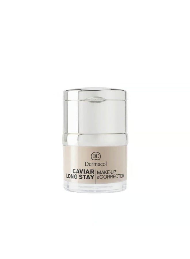 Dermacol Caviar Long Stay Makeup & Corrector 2 Fair 30ml - Image 1