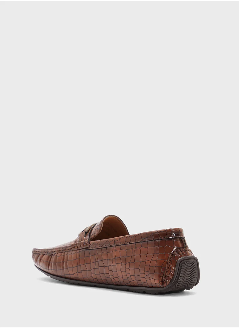 Robert Wood Croc Emboss Loafers