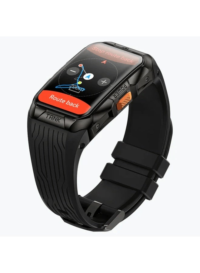 KOSPET 290 mAh 290 mAh KOSPET Tank X2 Ultra Rugged Military Smartwatch for Men with 1.64” AMOLED Display, Dual-Band GPS with 6 Satellite Systems, 5ATM & IP69K Waterproof, 170+ Sports Modes, 24/7 Health Monitoring, Long Battery Life - black - Image 3