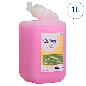 Kleenex سكوت إيسينشال فوم صابون يد سائل معطر إعادة تعبئة وردي 6331 صديق للبيئة حتى 1000 جرعة متوافق مع موزعات أكواريوس كيمبرلي كلارك 6 لترات إعادة تعبئة - Image 3